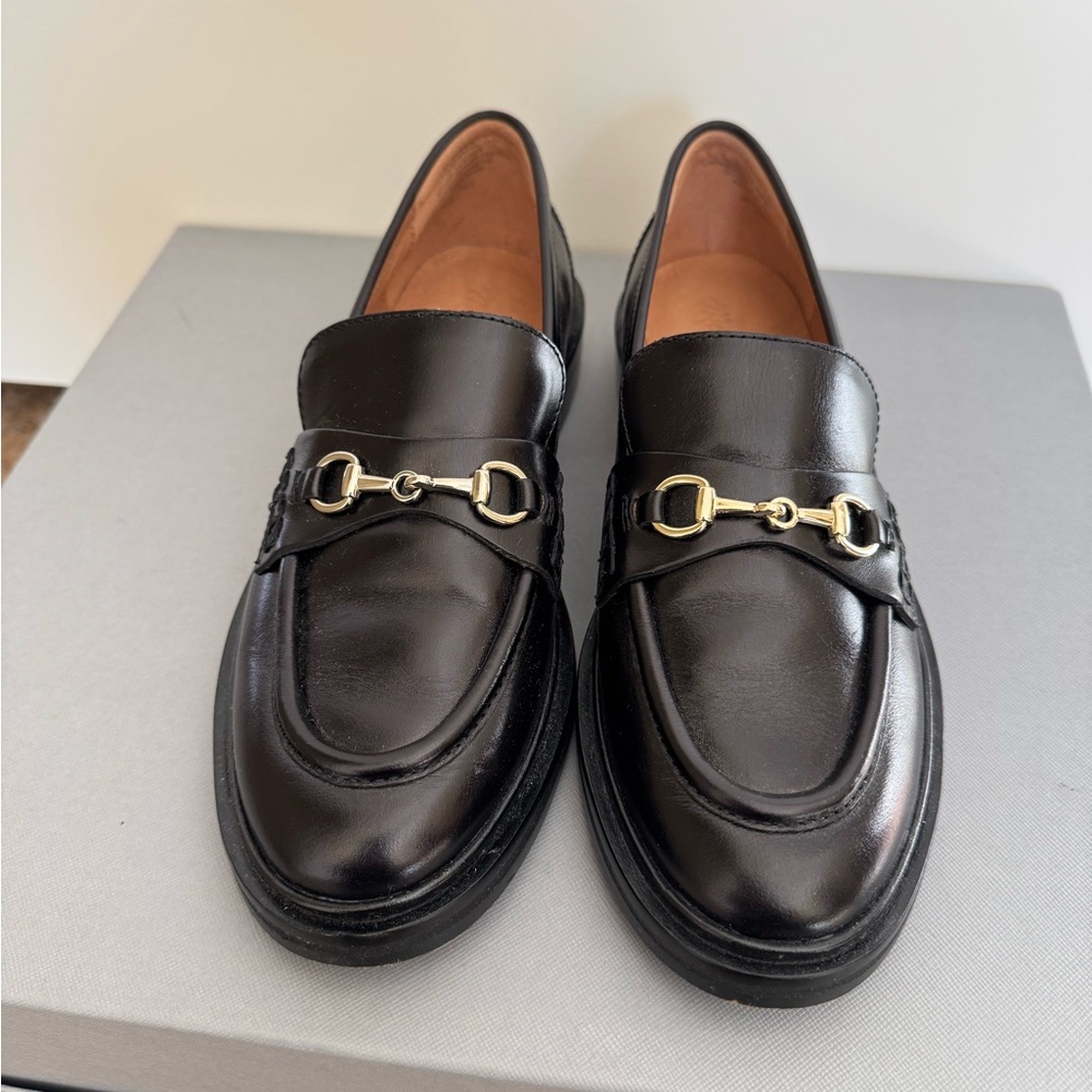 Women’s Madewell Black The Vernon Bit Hardware Loafers